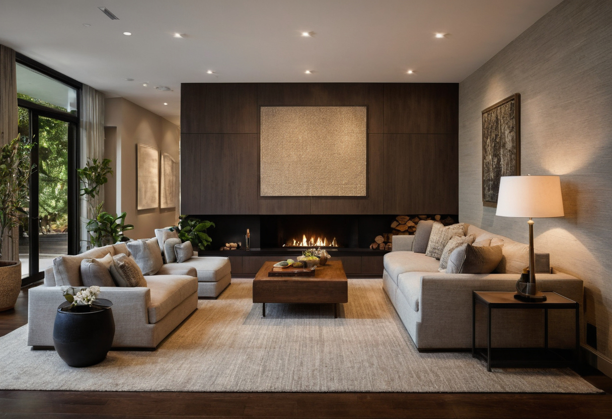 Luxury interior image showing How should a $4,000 budget compare one large work with a framed grouping